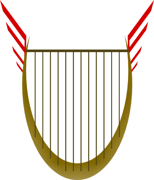 Free Vector Lira Lyre Clip Art - Lyre Transparent Background (510x594)