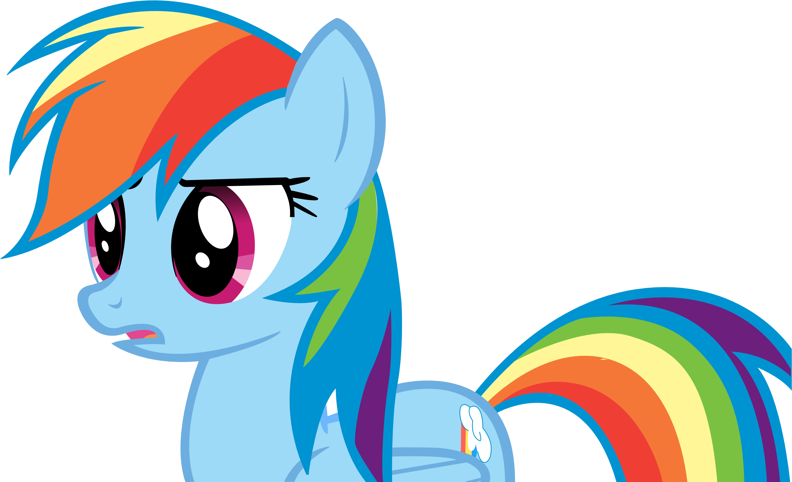 Rainbow Dash Pulling A Huh Kind Of Face By A01421 - My Little Pony: Friendship Is Magic (3111x2200)