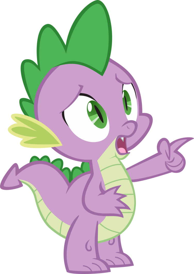 Spike Concerned By Spyro4287 - Spike My Litlle Pony (753x1062)