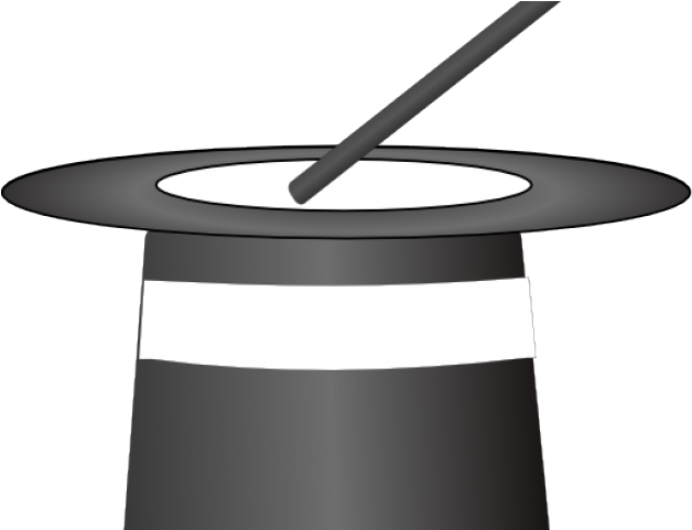 Magic Clipart Black And White - Magic Hat Clip Art (640x480)