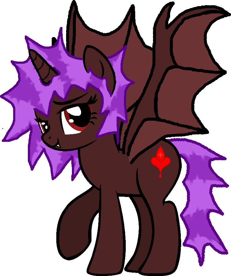 Bat Pony Oc Blood Drive By Bluesky Of Fire - Cartoon (755x901)