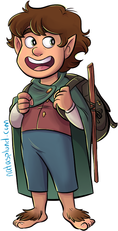 The Brave Little Hobbit Whom We All Admire By Natasplund - Hobbit (500x854)