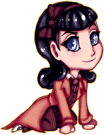 Whovian Hobbit Mini Chibi By Touchedvenus - Cartoon (400x465)