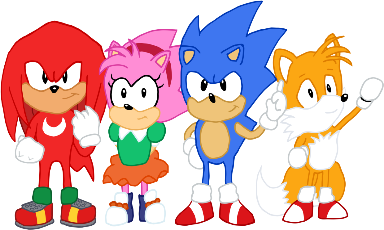 Danielasdoodles 321 44 Sonic And Friends By Edcom02 - Cartoon (1280x883)