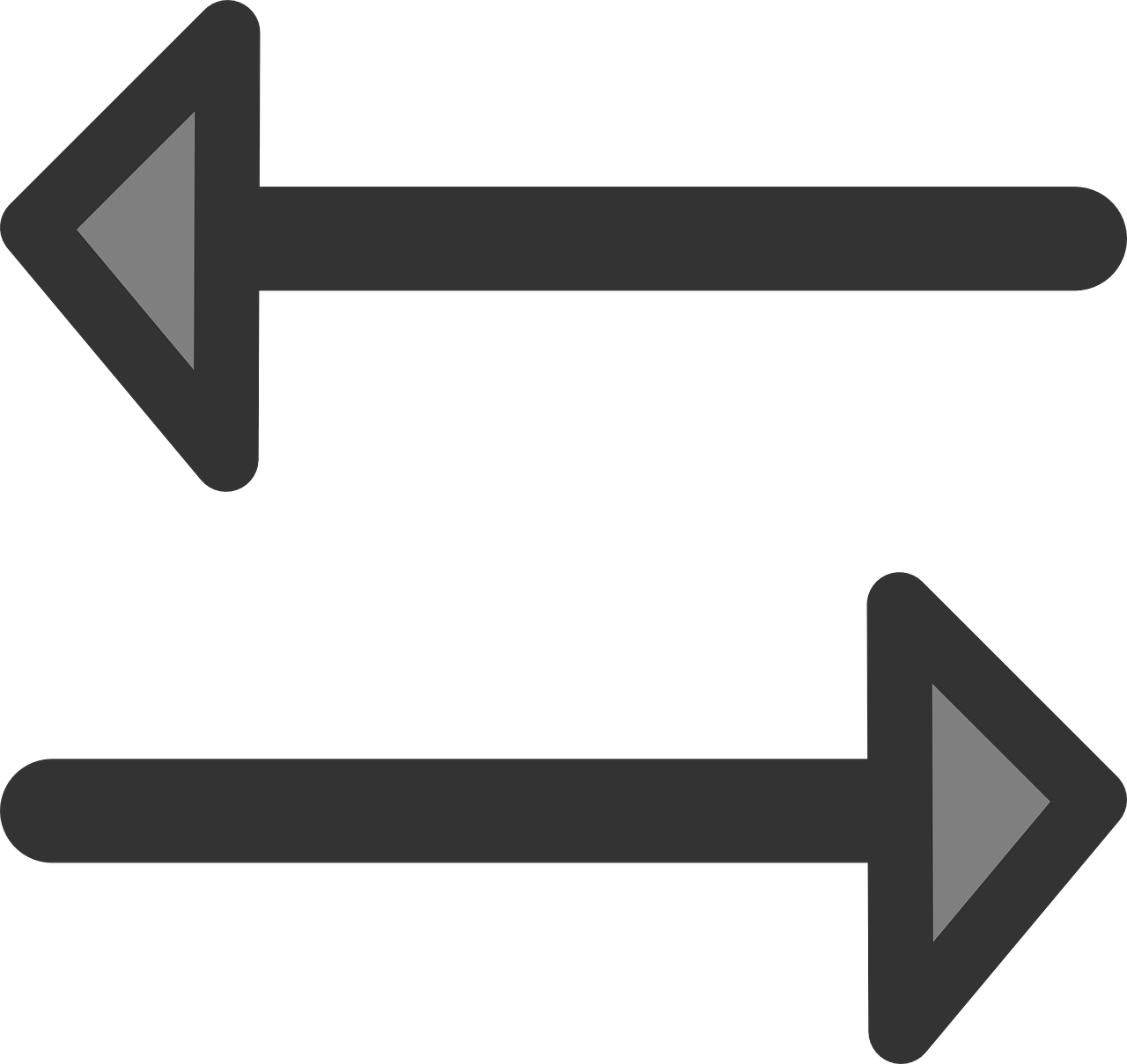 Opposite Clipart (1280x1209)