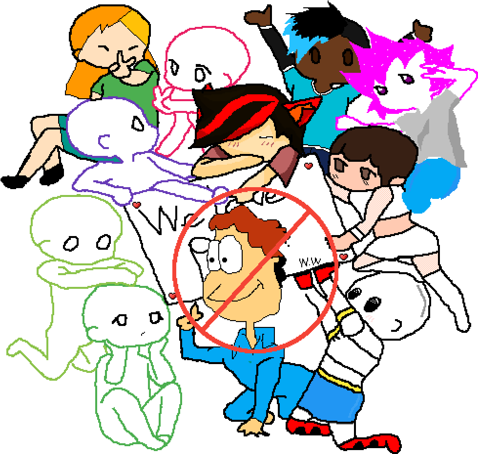 Draw Yourself Collab By Antijonarbuckle - Cartoon (1000x1000)
