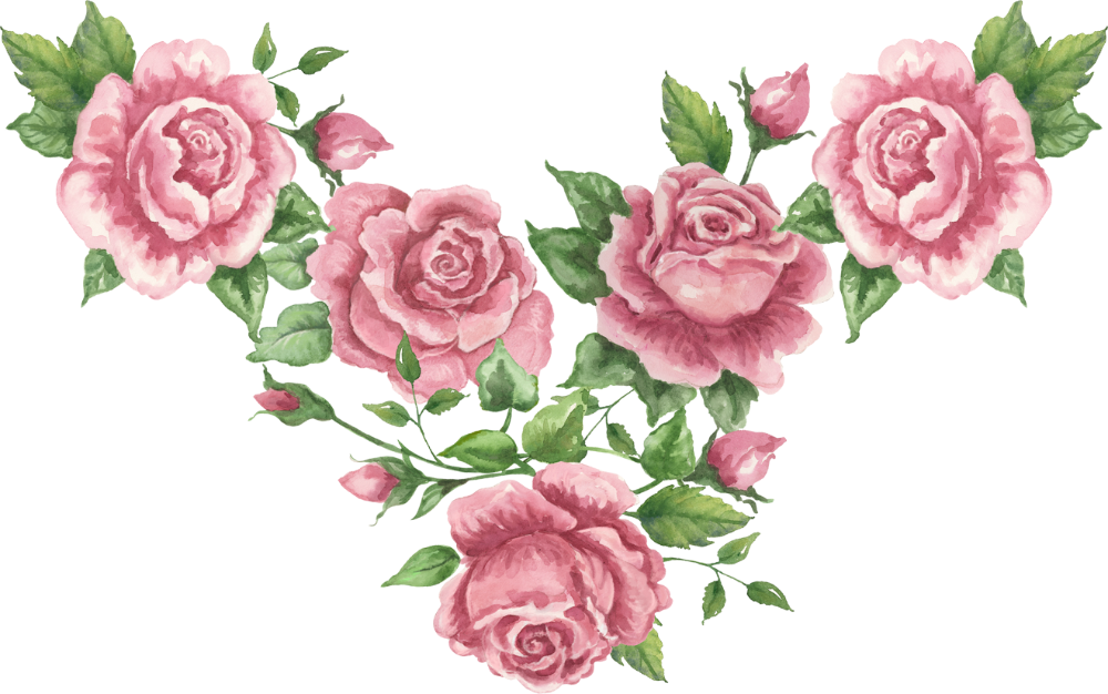 Rose Border Clip Art (1000x626)