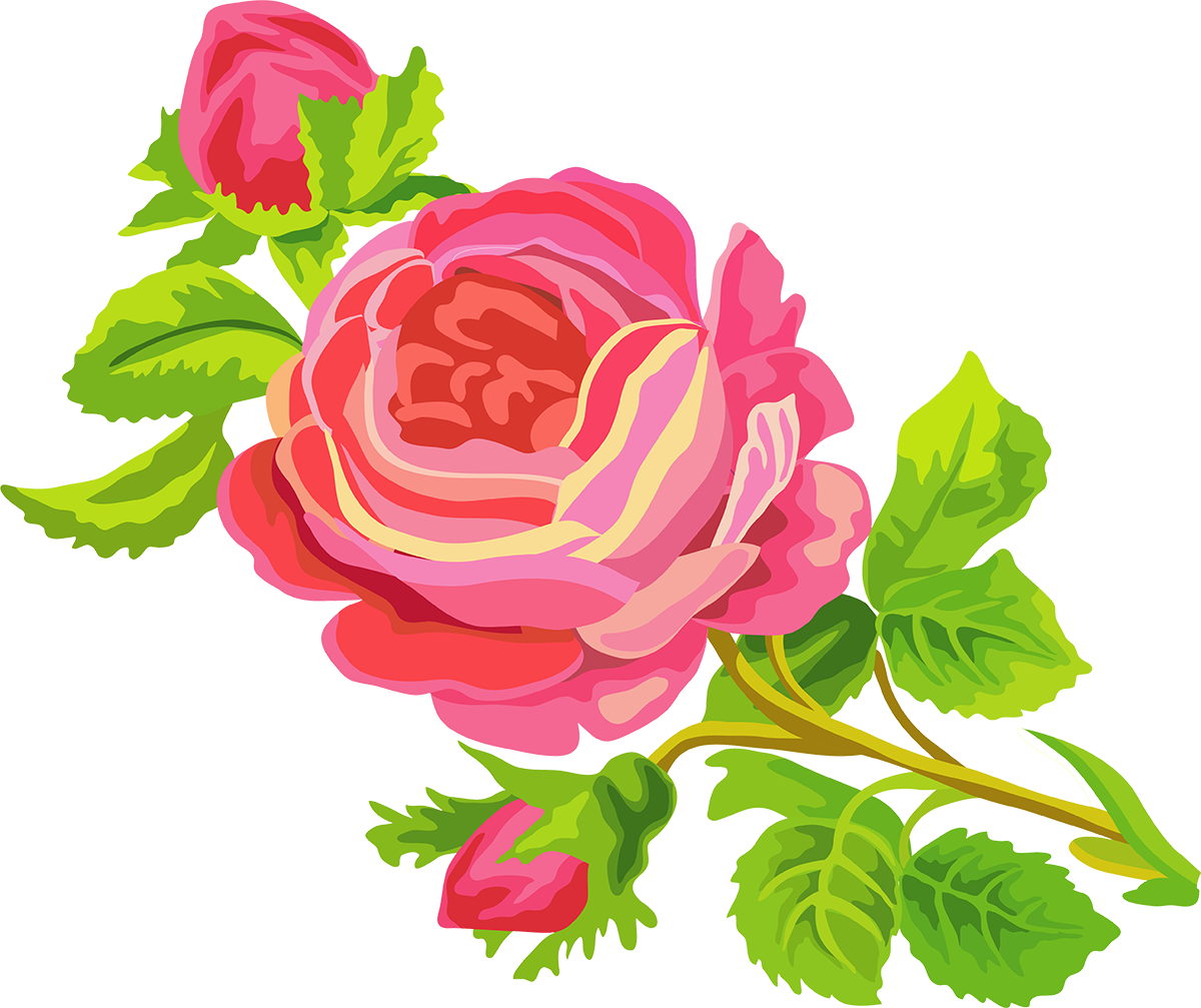 Pink Roses Clip Art - Pink Roses Clip Art (1200x1007)