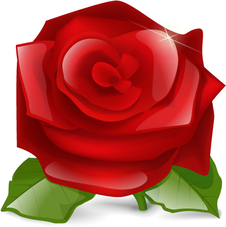 Rose Icon - Red Rose Icon Transparent (512x512)