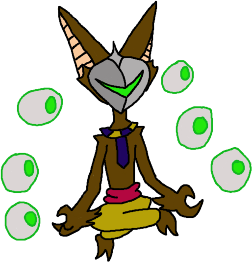 Okkus, Like Most Noctosapiens, Is Blind, Relying On - Cartoon (555x542)