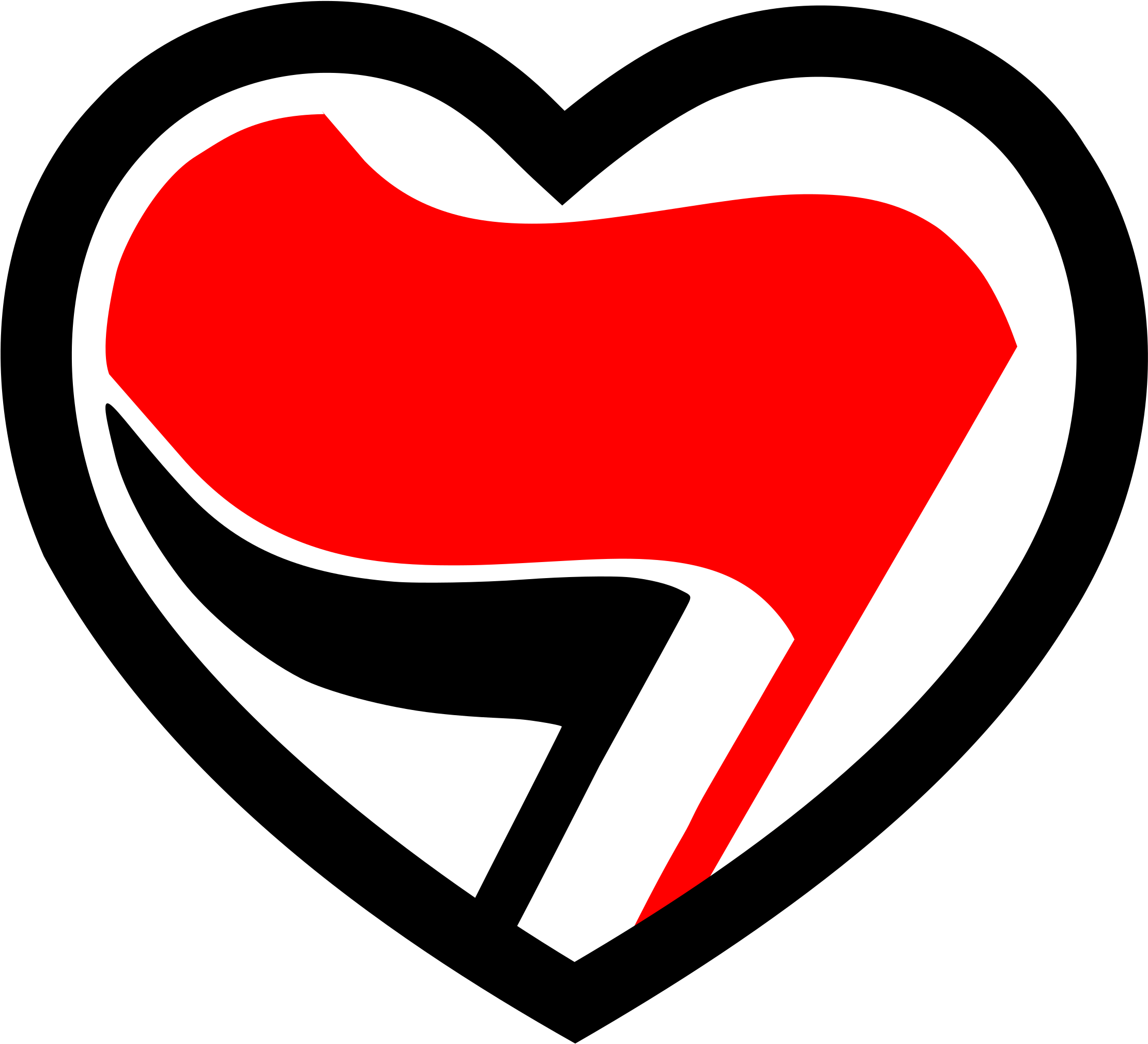 Anti-fascist News - Anti Fascist Symbol (2400x2175)