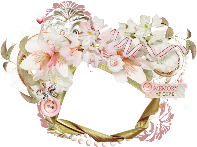 Literary Small Fresh Pink Lily Decorative Borders - Literary Small Fresh Pink Lily Decorative Borders (800x606)