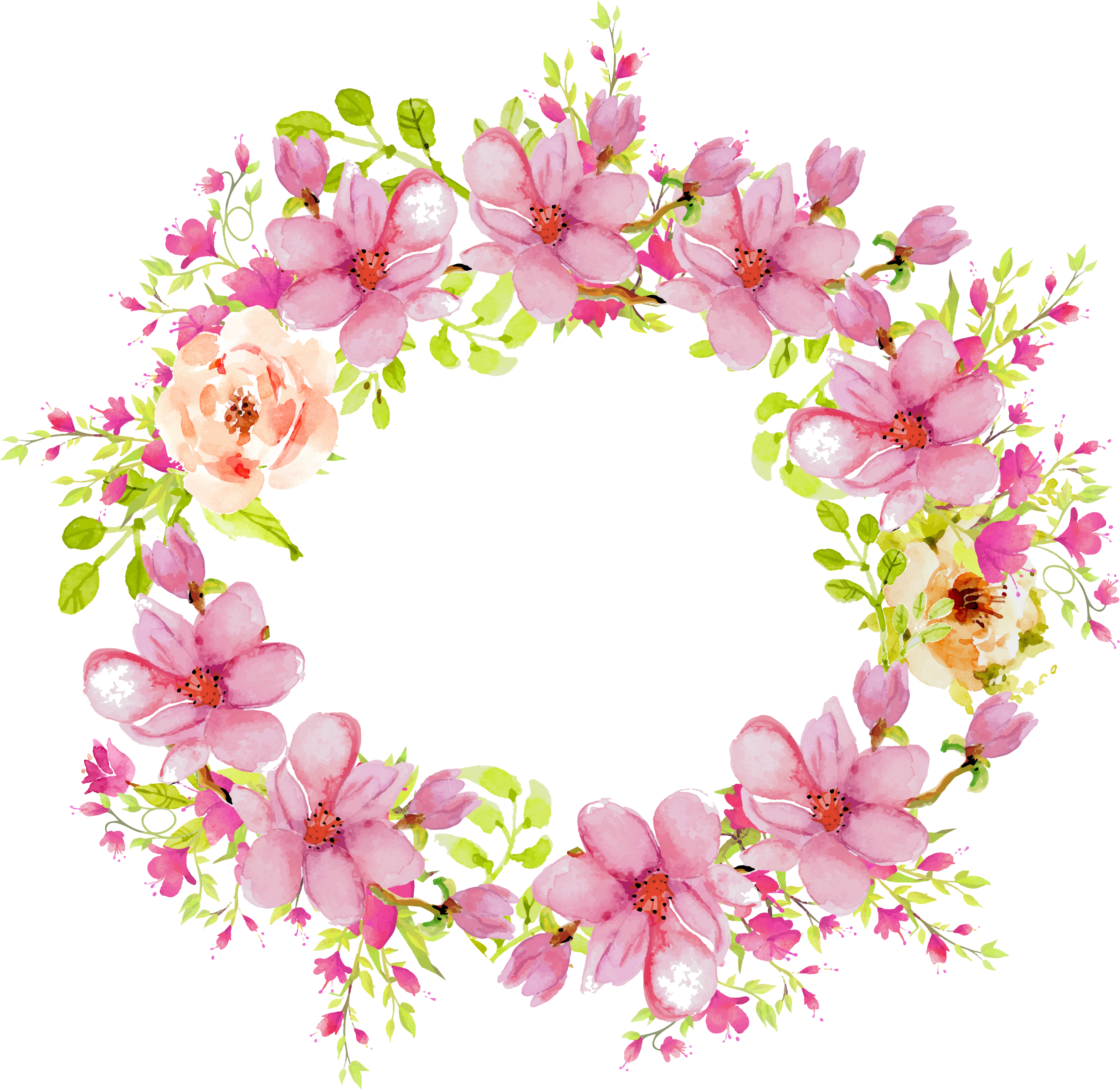 Wedding Invitation Flower Rose Clip Art - Invitation Flower Clip Art (2458x2392)