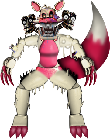 Twisted Mangle By Fnaf-fan201 - Twisted Toy Mangle (362x455)