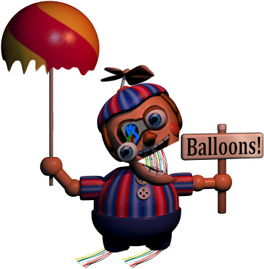 Link To Slide - Fnaf 2 Balloon Boy Full Body (379x442)