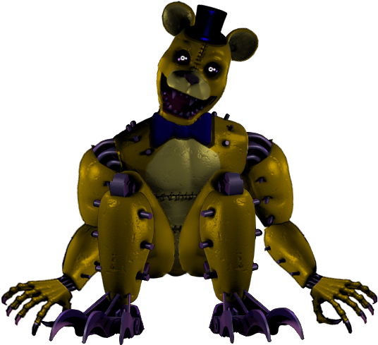 Monster Golden Freddy By Fnaf-fan201 - Five Nights At Freddy's (557x515)