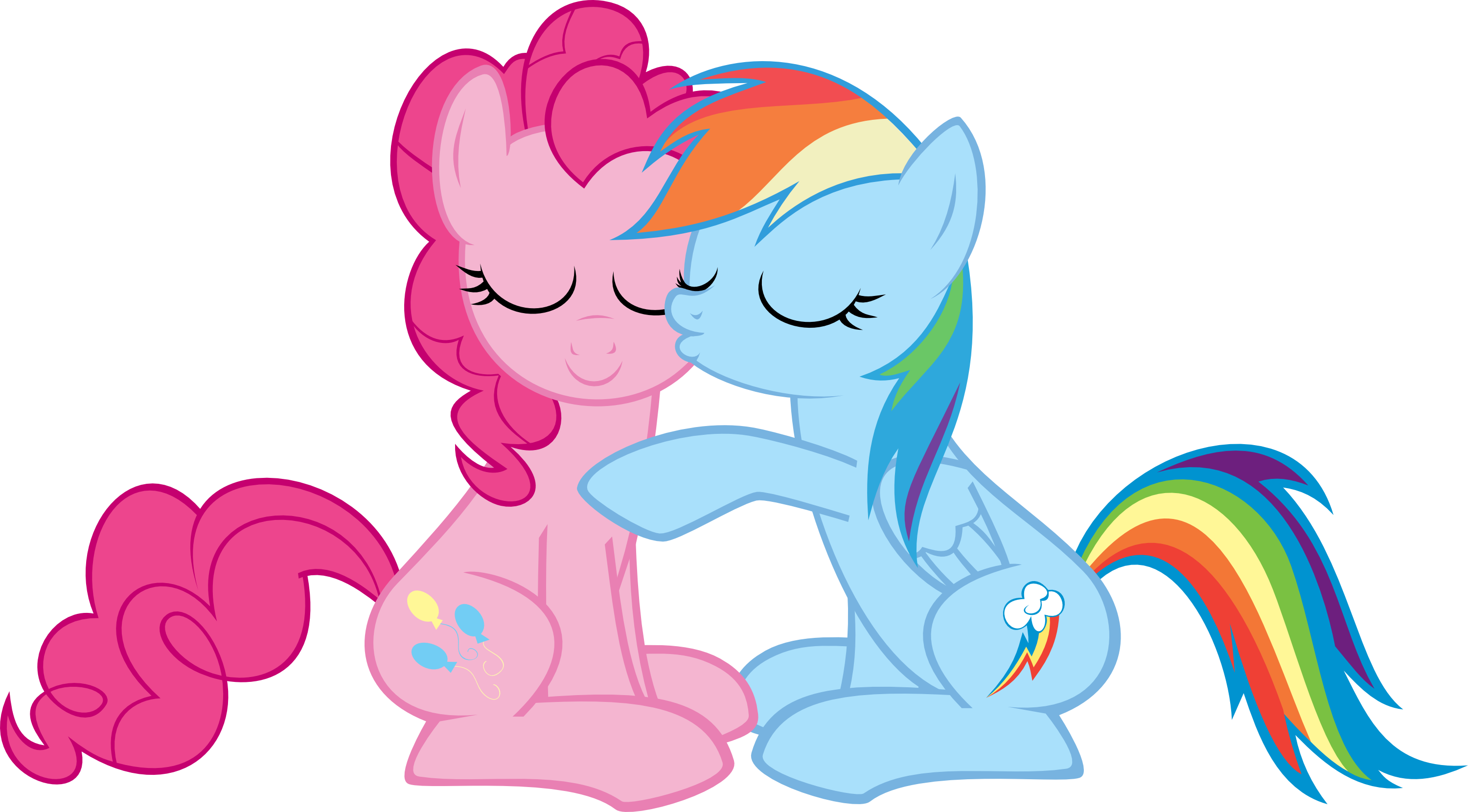 Rainbow Dash And Pinkie Pie By Muhmuhmuh - My Little Pony Pinkie Pie Rainbow Dash (3000x1660)