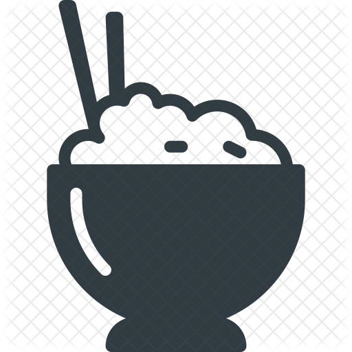 Rice Bowl Icon - Food (512x512)