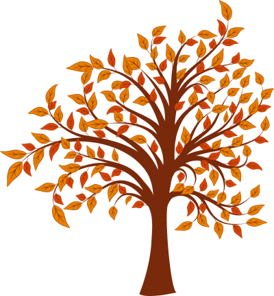 Fall Trees Clip Art Tumundografico - Cute Fall Tree Clipart (400x431)