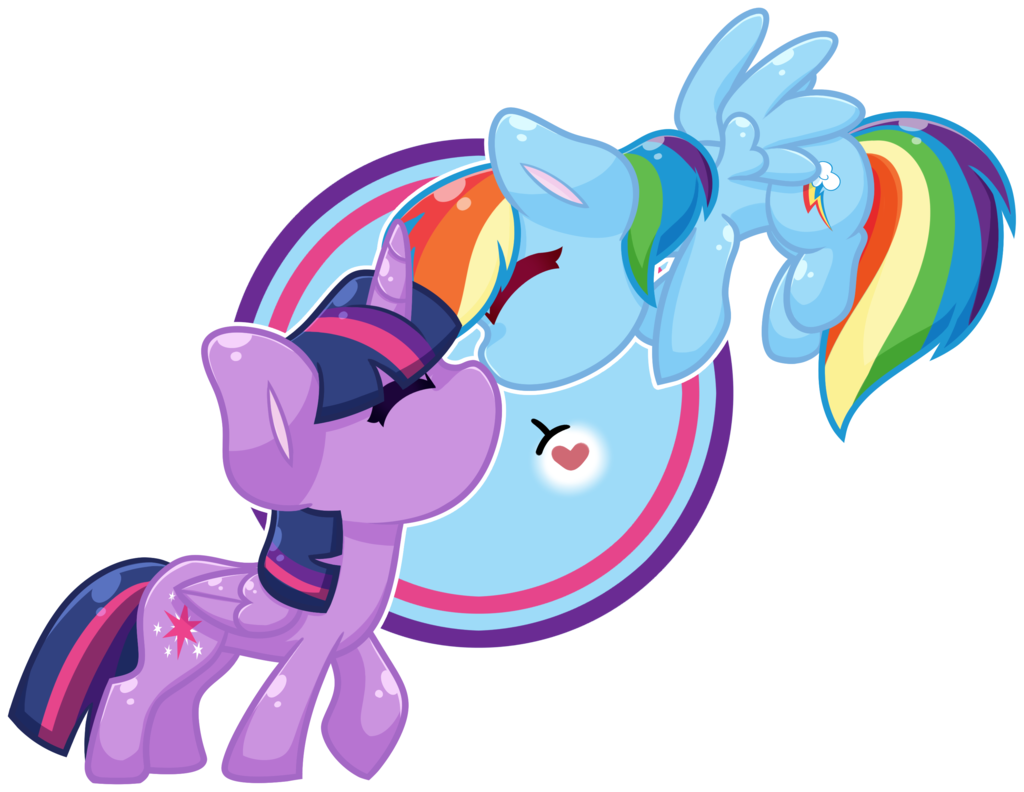 Rainbow Dash - Rainbow Dash And Twilight (1024x792)