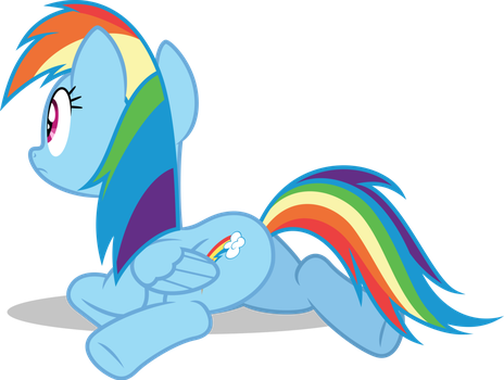 Main Six Rainbow Dash On Mlpvectorclub Deviantart - Mlp Rainbow Dash Vector (464x350)