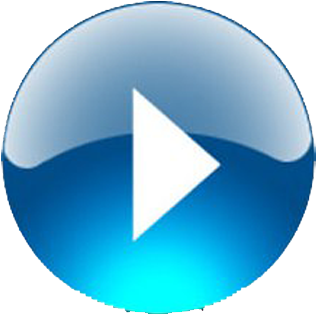 Read More - Play Button Blue Transparent (350x359)