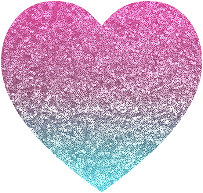 Rose Heart Cliparts 4, - Pink And Blue Heart (720x720)