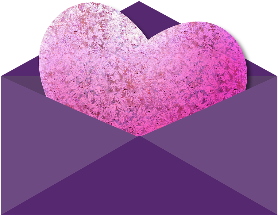 Rose Heart Cliparts 27, - Envelope (905x720)