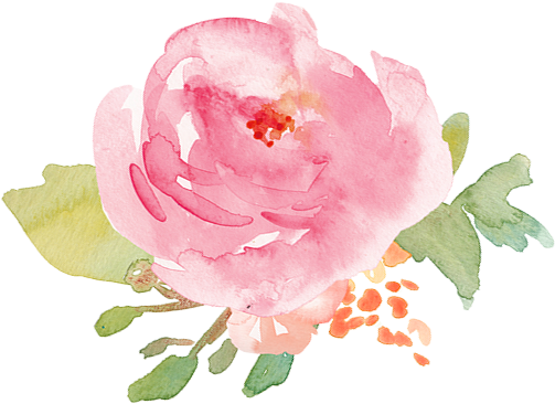 Twist Me Pretty - Watercolor Pink Flower Png (565x544)