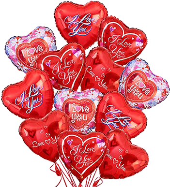 Sickelmores Fine Flowers Holiday Bliss Arrangement - Love You Balloons (400x400)