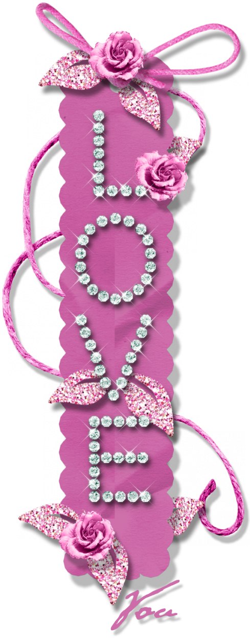 Pink Diamond Love Decor Png Clipart - Love Diamond Png (514x1264)