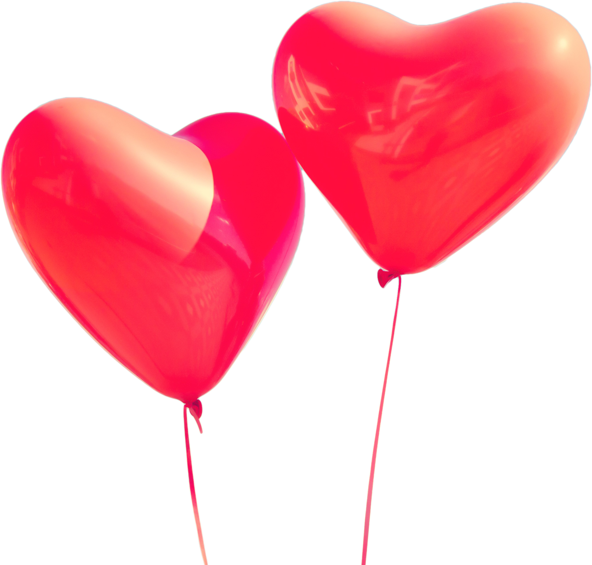 Valentines Day Png Image - Heart Shaped Helium Balloons (2032x1937)