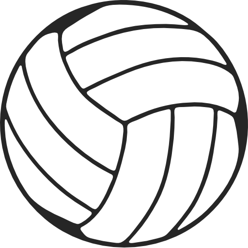 Volleyball Icon - Volleyball Thank You Cards (512x512)