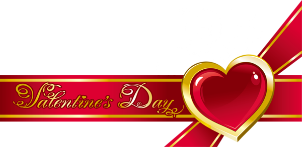 Happy Valentines Day Png Image Free Download - Happy Valentines Background Png (600x293)