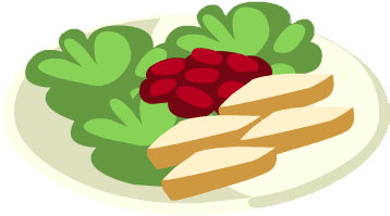 Caribbean Chicken Salad - Illustration (357x357)