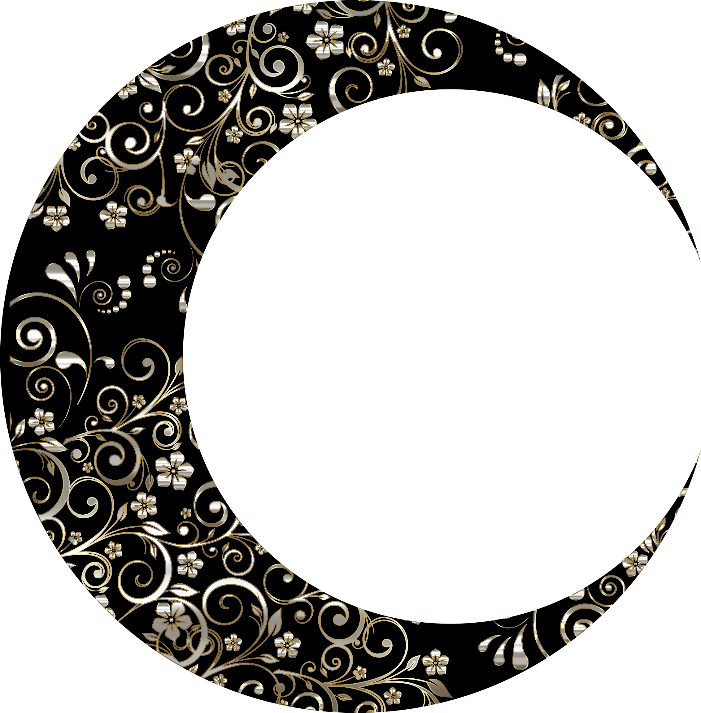 Floral Crescent Moon Mark Ii 11 - Floral Crescent Moon Mark Ii 11 (2264x2304)