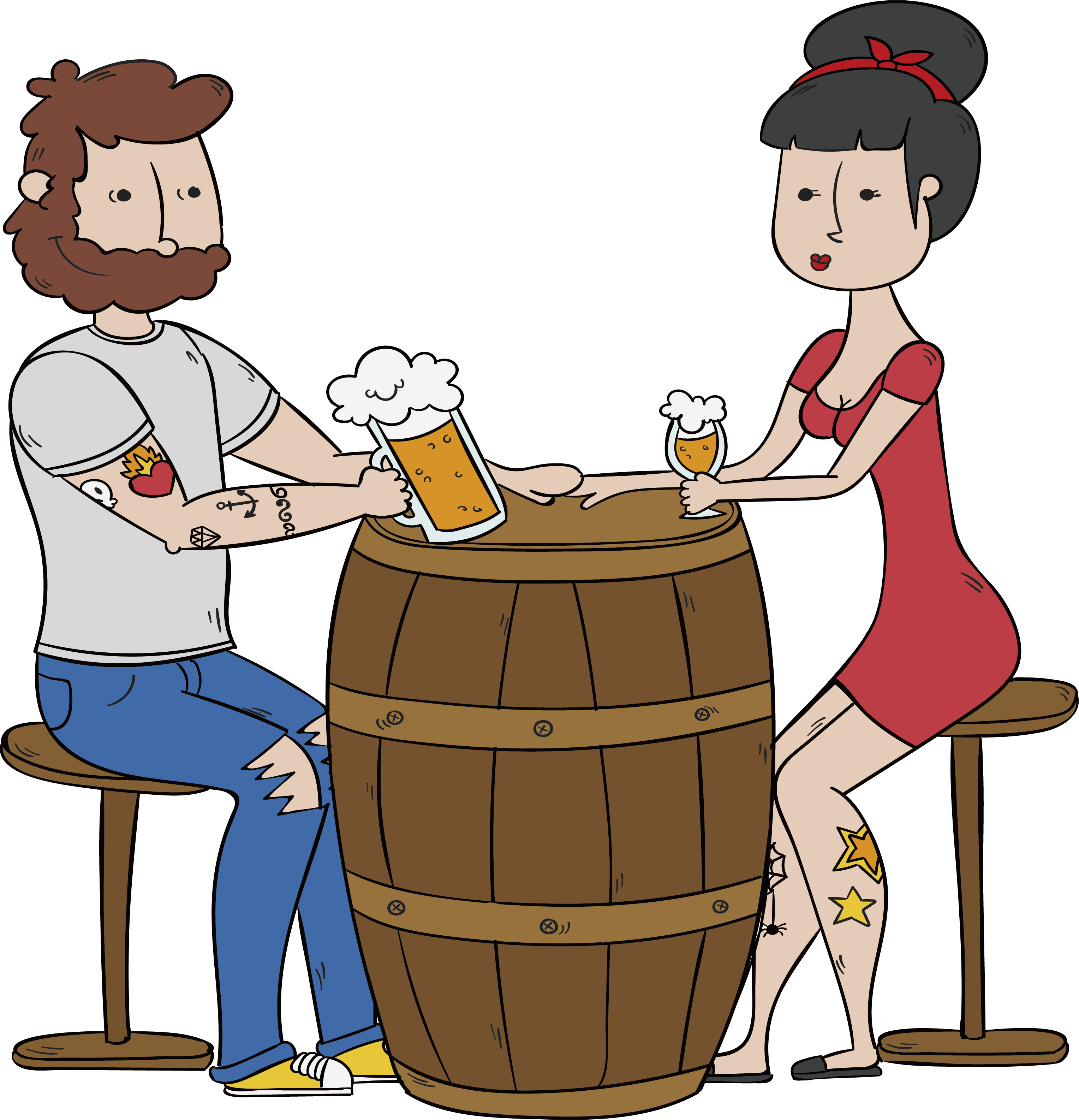 Beer Garden Sparkling Wine Euclidean Vector Brewery - Beer Garden Sparkling Wine Euclidean Vector Brewery (3056x3171)