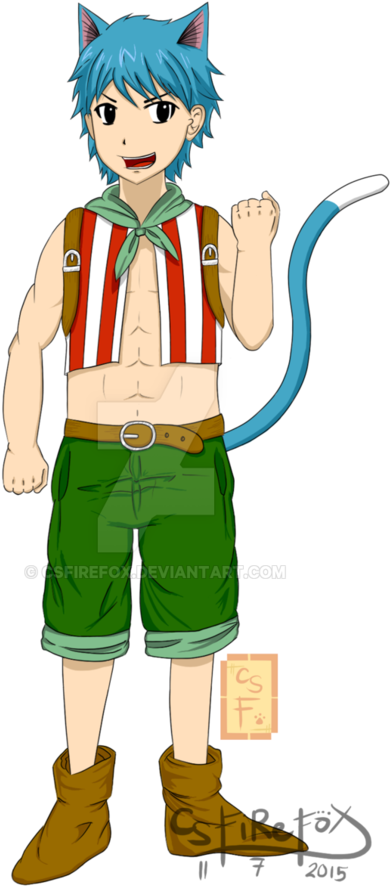 Happy's Human Form By Csfirefox - Cartoon (774x1032)