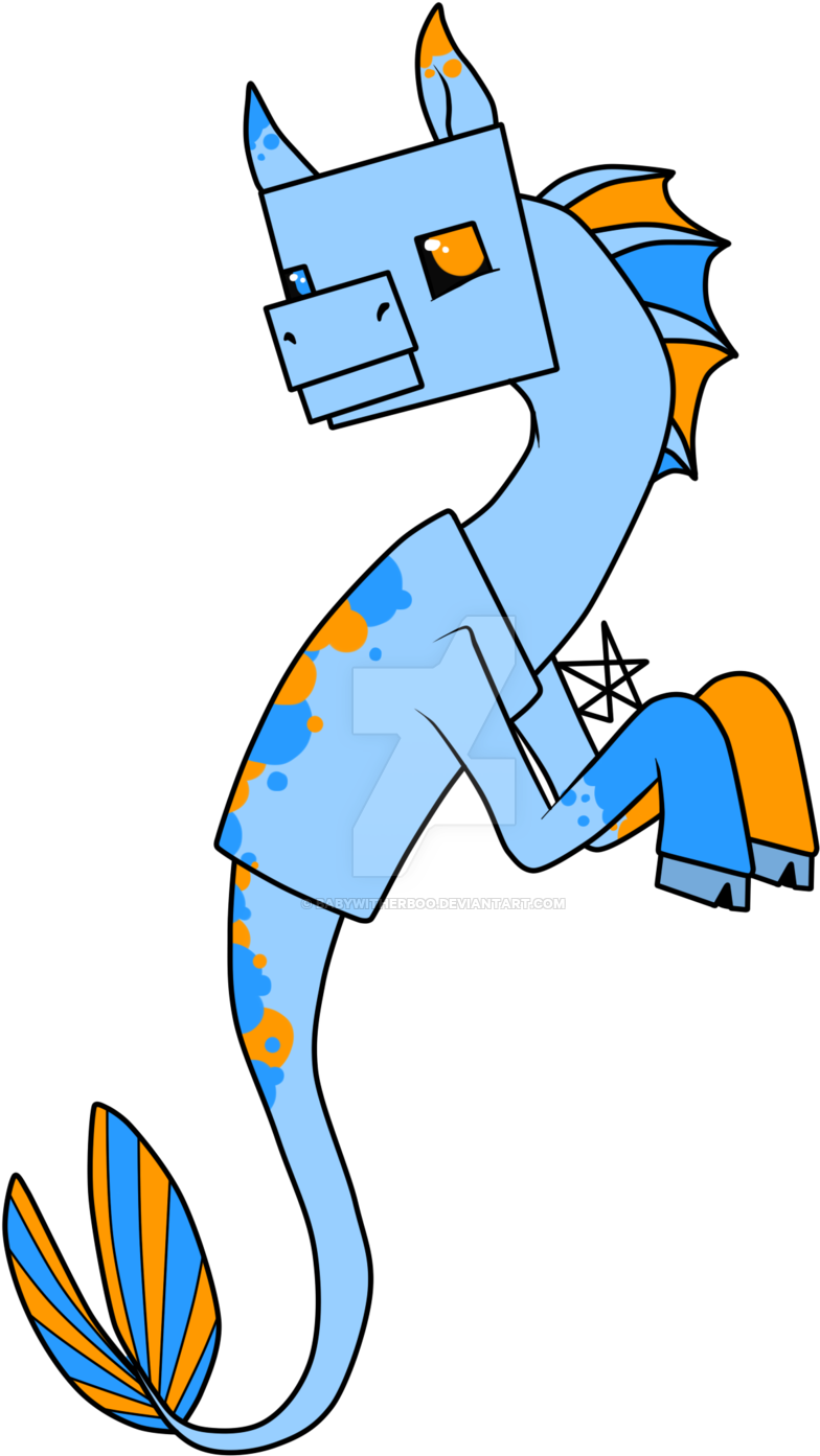 Minecraft Seahorse Adopt ~ Closed By Babywitherboo - Cartoon (1024x1529)
