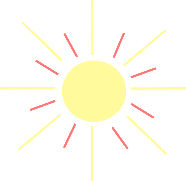 Drawing Sunlight Clip Art - Drawing Sunlight Clip Art (600x582)