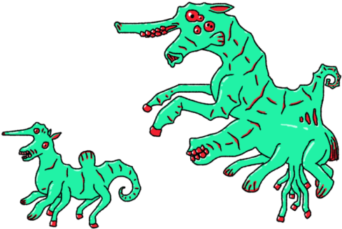 Another Submission For The Sea Horse/water Horse Contest - Water Horse (500x351)