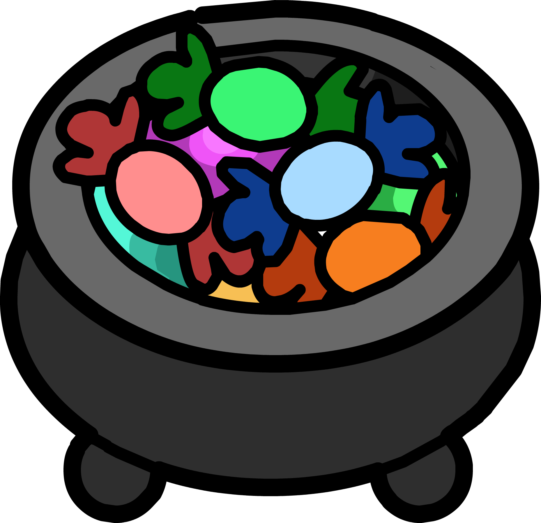 Candy Cauldron Icon - Muebles De Club Penguin Dulces (1858x1794)