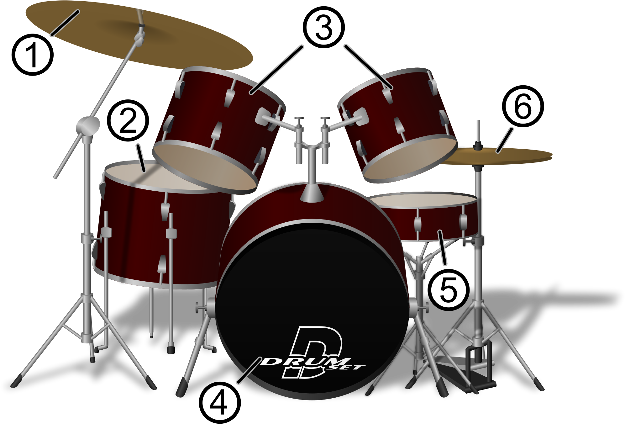 Clipart Info - Play A Drum Set (2000x1509)