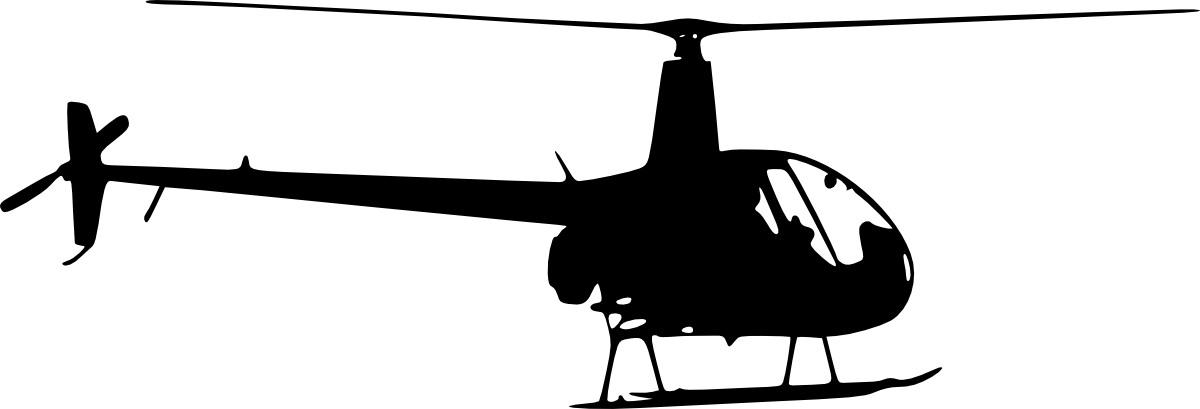 9 Helicopter Silhouette Side View - Helicopter Silhouette (1200x409)