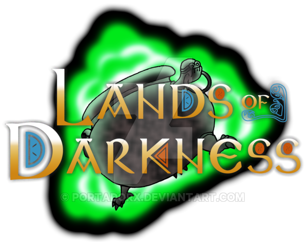 Lands Of Darkness Logo By Portadorx - Painted Turtle (600x475)