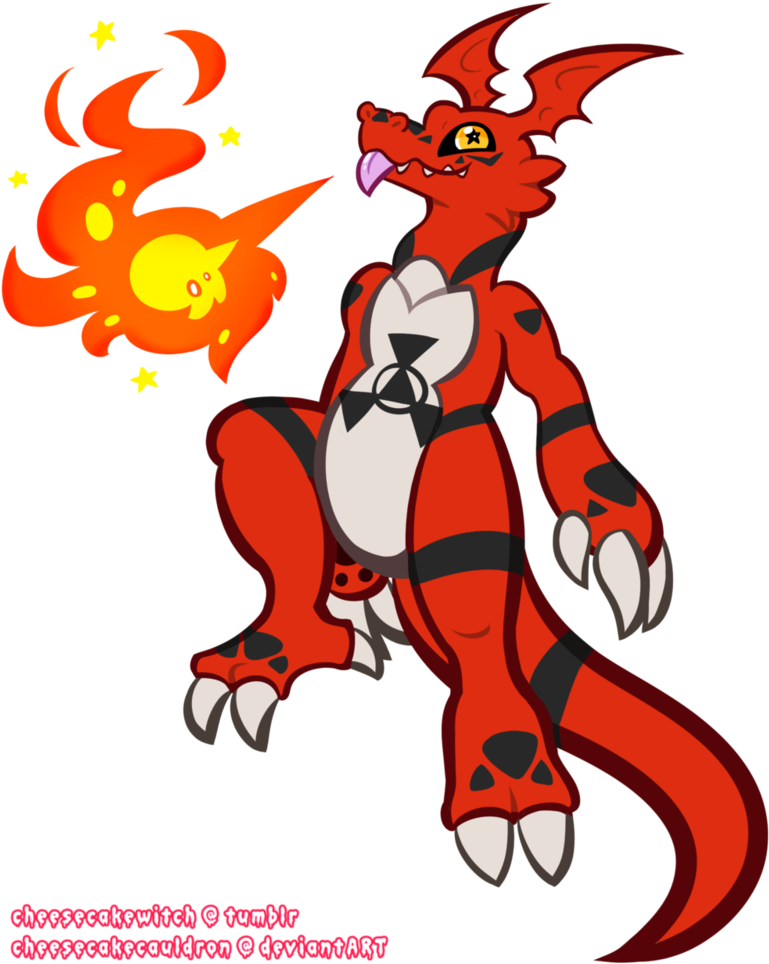 Guilmon By Cheesecakecauldron Guilmon By Cheesecakecauldron - Cartoon (801x997)