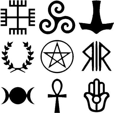 Symbols Of Various Pagan Religions - European Pagan Symbols (400x400)