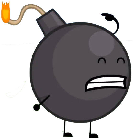 Bomby Lit - Battle For Dream Island Bomby (557x585)