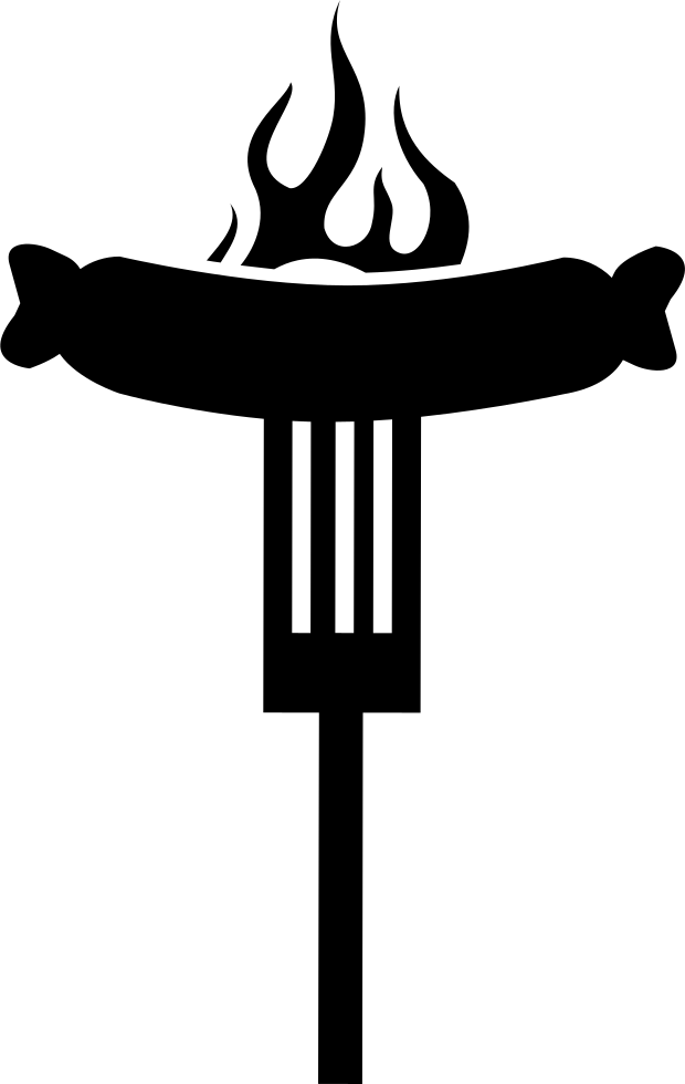 Burning Sausage On A Fork Comments - Hot Dog On A Fork (620x980)