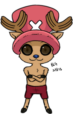 Chibi Tony Tony Chopper By Brittoniawhite - Cartoon (321x449)
